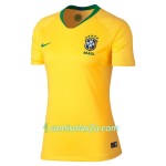 Camisolas de Futebol Brasil Mulher Equipamento Principal Copa do Mundo 2018 Manga Curta